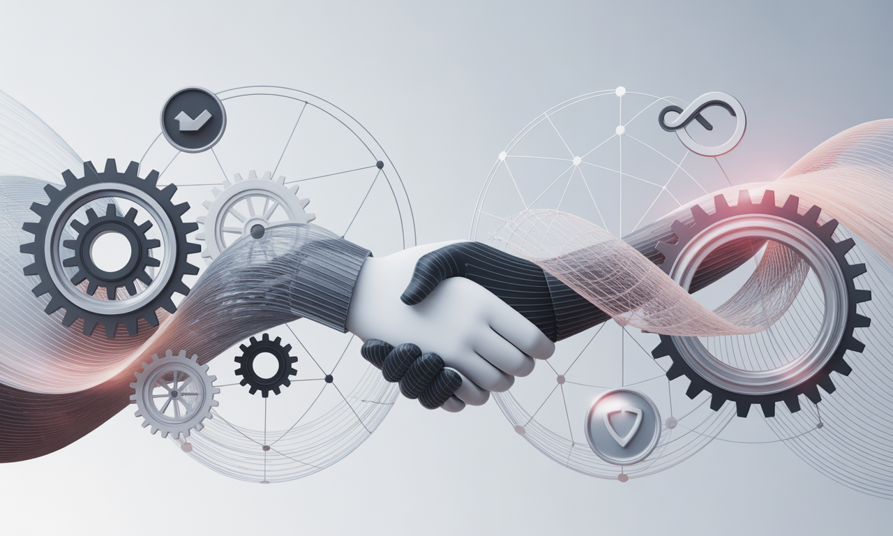 AI workflow automation diagram showing integration between HubSpot, LiveVox, and custom AI tools for business process optimization